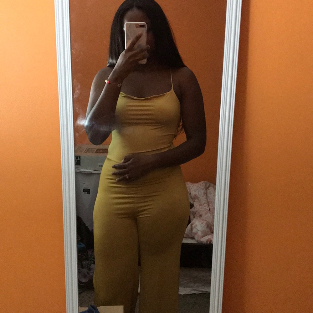 Laced up jumpsuit